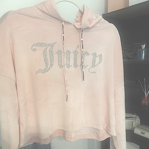Juicy couture baby pink velour hoodie - Picture 4 of 9